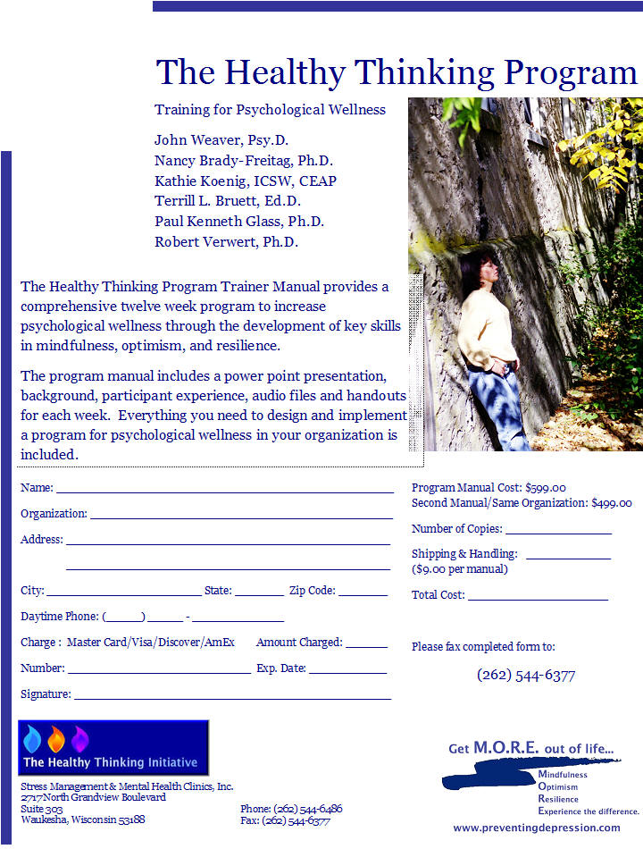 Healthy Thinking Program